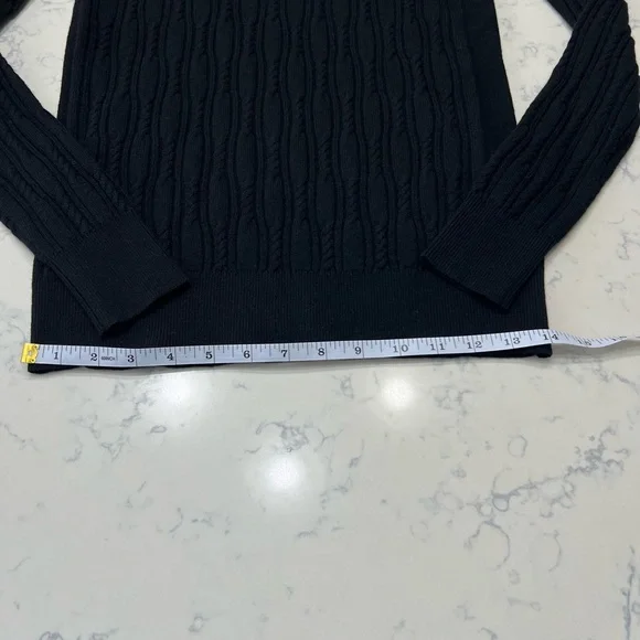Banana Republic Black Cable Knit Sweater - Picture 3 of 8